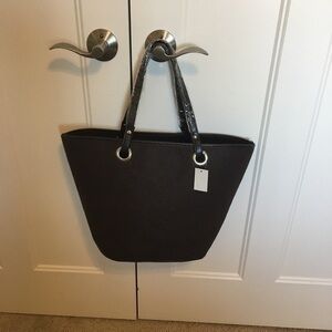 Brown Yankee Candle fall tote
